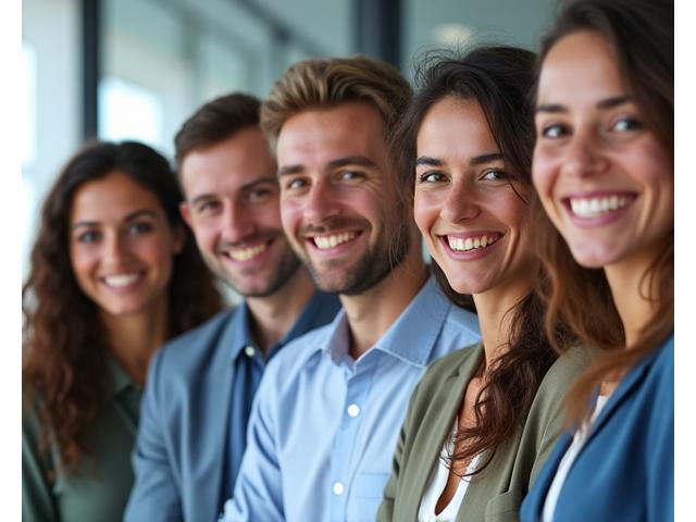 Foto di gruppo sorridente del team di supporto di Cenacolo Salute.
